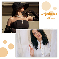 6 шт. запонки из латуни и акриловых страз BUTT-DC0001-17B