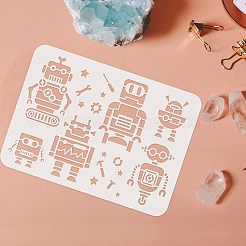 Modelli di stencil per pittura da disegno riutilizzabili in plastica&nbsp;DIY-WH0202-367