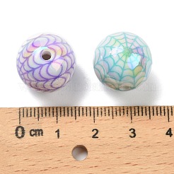 Хэллоуин УФ-покрытие непрозрачные акриловые бусины OACR-B035-04