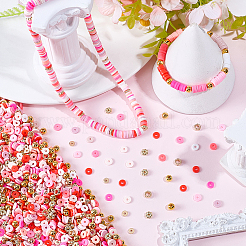 3500шт 10 цвета бусины из полимерной глины ручной работы&nbsp;CLAY-PA0001-26A