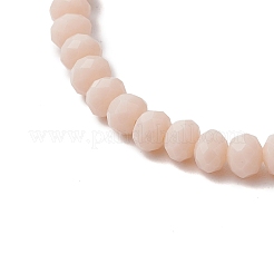 7шт. стеклянные бусины эластичные браслеты BJEW-JB11575