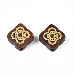 Натуральные деревянные неокрашенные бусины WOOD-N013-011