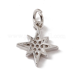 Латунные микро проложить кубического циркония подвески&nbsp;ZIRC-F132-02P