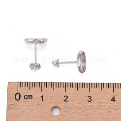 925 серьги-гвоздики из стерлингового серебра с родиевым покрытием STER-F032-01P