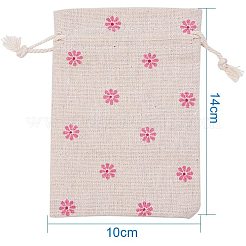 Druck Sackleinen Verpackung Beutel&nbsp;ABAG-PH0002-10x14cm-02
