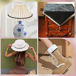 Плетеная кружевная лента из полиэстера&nbsp;OCOR-WH20006-67C