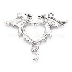 Тибетский стиль сплава дракон большие кулоны&nbsp;PALLOY-D027-02AS