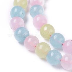 Hilos de abalorios de jade blanco natural&nbsp;G-I222-03A