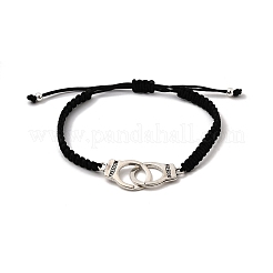 Наручники из сплава с браслетами Freedom Link BJEW-JB12057