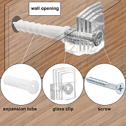 64 комплект пластиковых зеркал для подвешивания DIY-CA0003-74