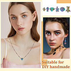 48 шт. 6-х стильная стойка с покрытием радужного цвета FIND-BC0002-75