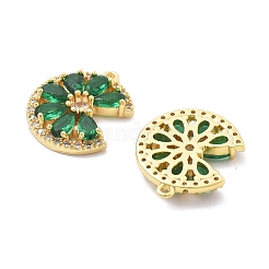 Pendentifs avec zircon cubiques à micro-pavés en laiton&nbsp;KK-B134-33G