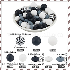 100 Stück Silikonperlen&nbsp;SIL-SP0001-21B