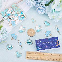 36шт 6 стиля подвески из сплава с эмалью&nbsp;ENAM-SC0004-57