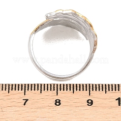 Anneaux ouverts pour manchettes en acier inoxydable 304&nbsp;RJEW-Z137-05GP-04