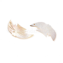 Подвески из натуральной черной ракушки-губы SHEL-N036-14