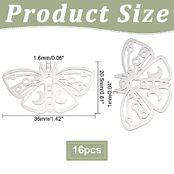 16 шт. подвески из нержавеющей стали 201 STAS-DC0010-82