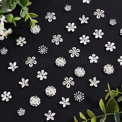 70 шт. 7 стилей латунных колпачков для бусин KK-BBC0003-55