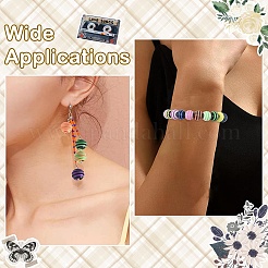 300 шт. окрашенные распылением акриловые европейские бусины&nbsp;SACR-YW0001-94A