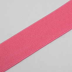 超幅広の厚手の平らなゴムバンド  ウェビング衣類縫製アクセサリー  淡いバイオレットレッド  30mm&nbsp;EC-WH0016-A-S011