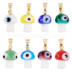 16шт 8 цвета подвески ручной работы лэмпворк&nbsp;LAMP-TA0001-78