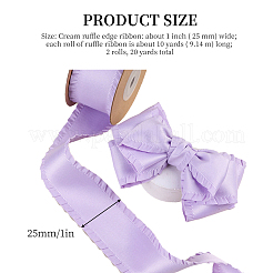 10 ярд ленты из полиэстера с рюшами PW-WG29113-14