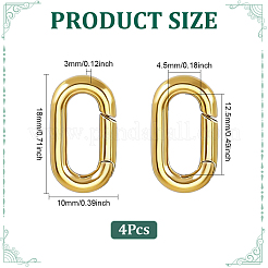 4 anneau de porte à ressort en acier inoxydable 304&nbsp;STAS-ME0003-75