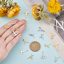 24 шт. 3 подвески из нержавеющей стали 201 с лазерной резкой&nbsp;STAS-DC0001-66