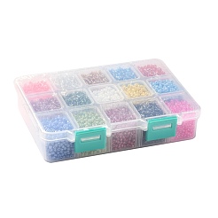 375 г 15-х цветных стеклянных бусин&nbsp;SEED-JP0004-04-3mm