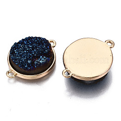 Connettori di collegamenti di agata druzy naturale&nbsp;G-T131-86F