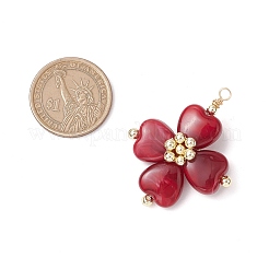 Двухцветные акриловые подвески PALLOY-JF03331