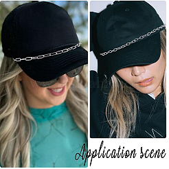 8 шт. 8 стиля цепи для бейсболки из нержавеющей стали 304&nbsp;HJEW-SC0002-49