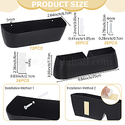 6 perchero de plástico para zapatillas de baño.&nbsp;ODIS-WH0030-331A
