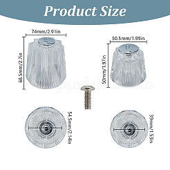 4 шт. 4 стиля акрилового маховика для смесителя FIND-GO0004-14