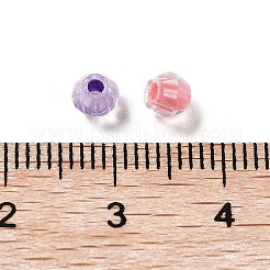 100個の透明なガラスビーズ  多面カット  双円錐形  カラフル  4.5x3.5mm  穴：1.6mm  100個/セット&nbsp;X1-GLAA-P061-01B