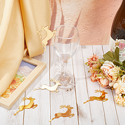 Пластиковые подвески для бокалов в форме оленя AJEW-SC0001-63B