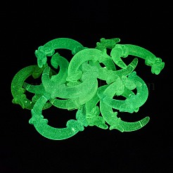 Светящиеся прозрачные акриловые бусины&nbsp;X-LACR-S001-10