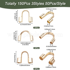 150 pièce 3 styles 304 fil de protection et protecteurs en acier inoxydable chirurgical&nbsp;STAS-TA0006-36G