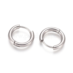 Anlaufgeschützte Creolen aus 202er Edelstahl&nbsp;A-EJEW-F111-16mm-P