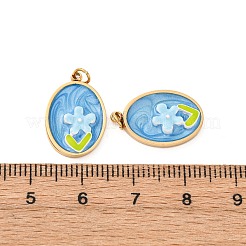 Подвески из нержавеющей стали 304 с эмалью&nbsp;STAS-U061-43G-02