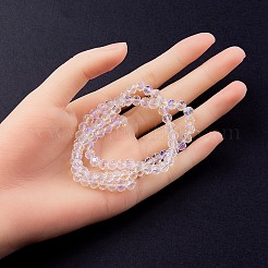 Гальванизируйте прозрачное стекло бисер нитей&nbsp;EGLA-YW0001-65A