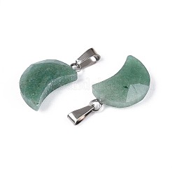 Естественный зеленый авантюрин подвески G-N349-02F-P