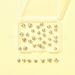 35шт 7 стиля латунные бусины KK-FS0001-69