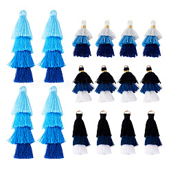 16 Stück 4 Stile Nylon-Quastendekorationen&nbsp;OCOR-TA0003-38