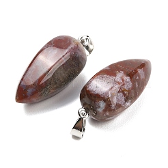 Ciondoli in agata muschiata rossa naturale&nbsp;GG-K002-16A