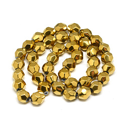 Electroplate non magnetici ematite sintetico fili di perline&nbsp;G-T061-32B