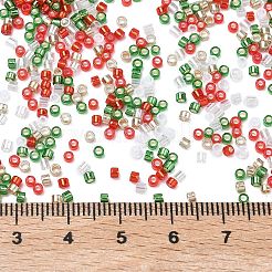 4 цвет Рождество 11/0 стеклянных бисера&nbsp;SEED-X0058-13