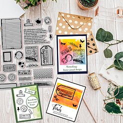 Резиновые прозрачные штампы DIY-WH0251-024