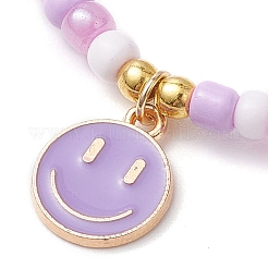 7шт стеклянные бусины стрейч-браслеты&nbsp;BJEW-JB11219