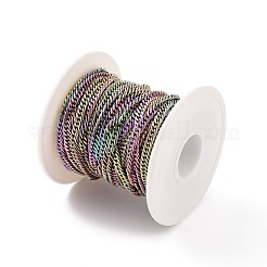 Cadenas de eslabones cubanos de acero inoxidable 304 con revestimiento iónico (IP)&nbsp;STAS-N0013-21M